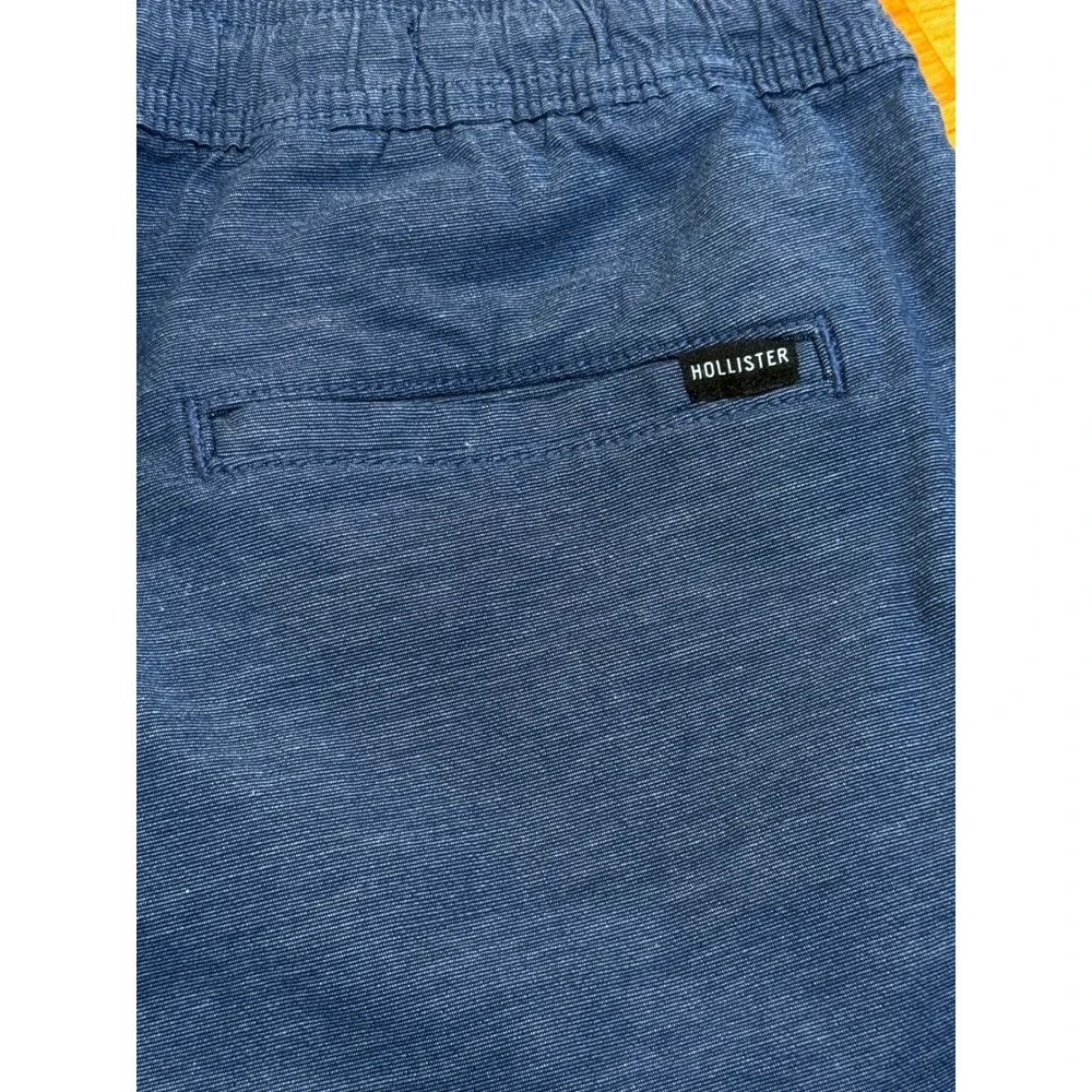 Hollister Mens S Beach Prep Jogger Shorts Blue Epic Flex 7 Inch Inseam